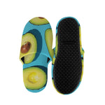 Avocado Cut In Half Print Slippers