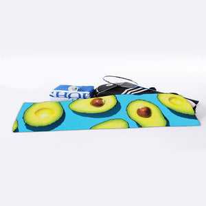 Avocado Cut In Half Print Sports Towel