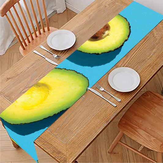 Avocado Cut In Half Print Table Runner