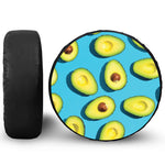 Avocado Cut In Half Print Tire Cover
