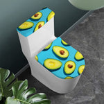 Avocado Cut In Half Print Toilet Lid And Tank Cover Set