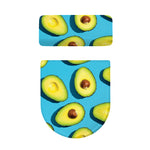 Avocado Cut In Half Print Toilet Lid And Tank Cover Set