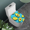 Avocado Cut In Half Print Toilet Lid Cover
