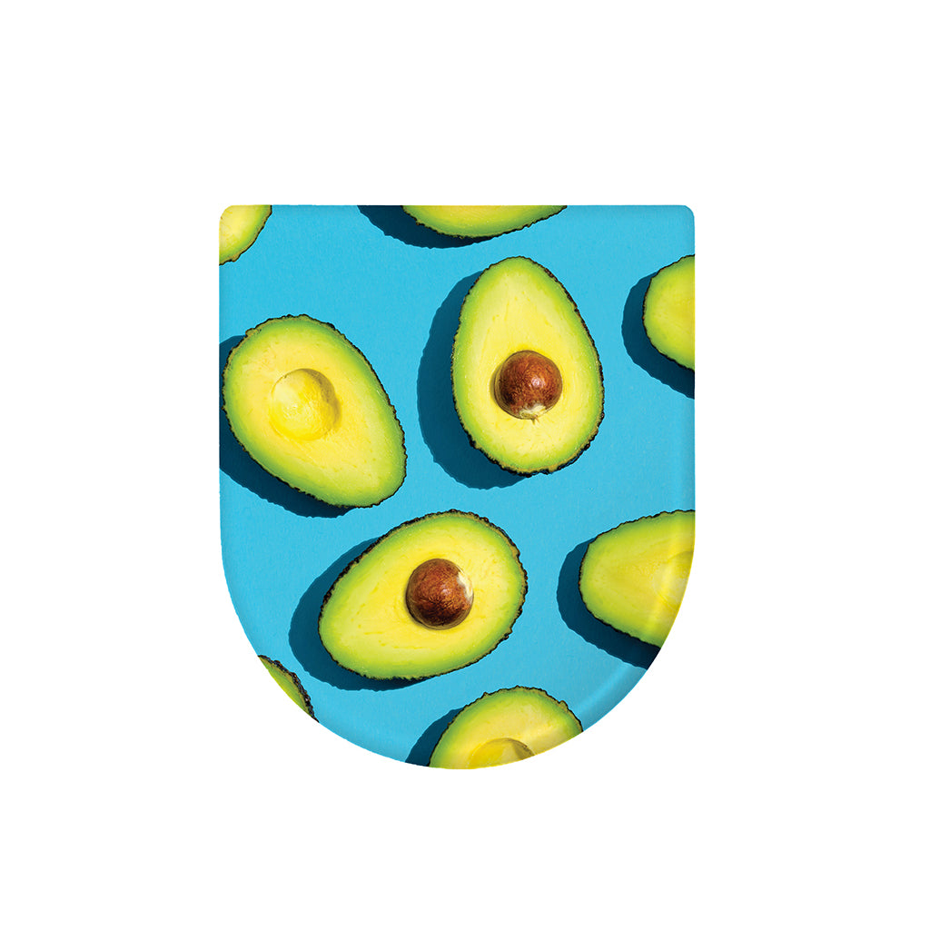 Avocado Cut In Half Print Toilet Lid Cover
