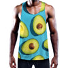 Avocado Cut In Half Print Training Tank Top