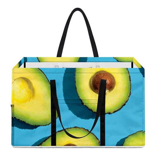 Avocado Cut In Half Print Utility Tote Bag