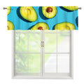Avocado Cut In Half Print Window Valance