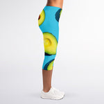 Avocado Cut In Half Print Women's Capri Leggings