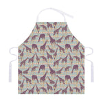 Aztec Giraffe Pattern Print Adjustable Apron