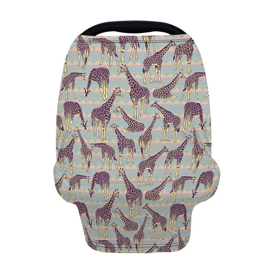 Aztec Giraffe Pattern Print Baby Seat Cover