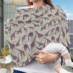 Aztec Giraffe Pattern Print Baby Seat Cover