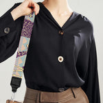 Aztec Giraffe Pattern Print Bag Strap