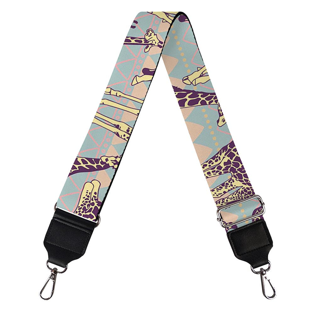 Aztec Giraffe Pattern Print Bag Strap