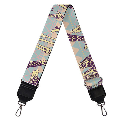Aztec Giraffe Pattern Print Bag Strap