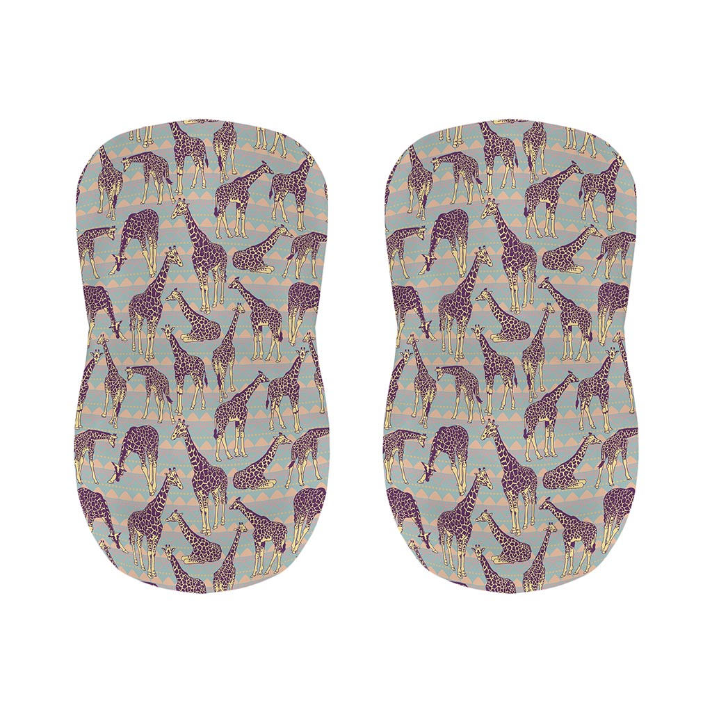 Aztec Giraffe Pattern Print Bar Stool Covers