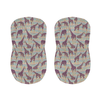 Aztec Giraffe Pattern Print Bar Stool Covers