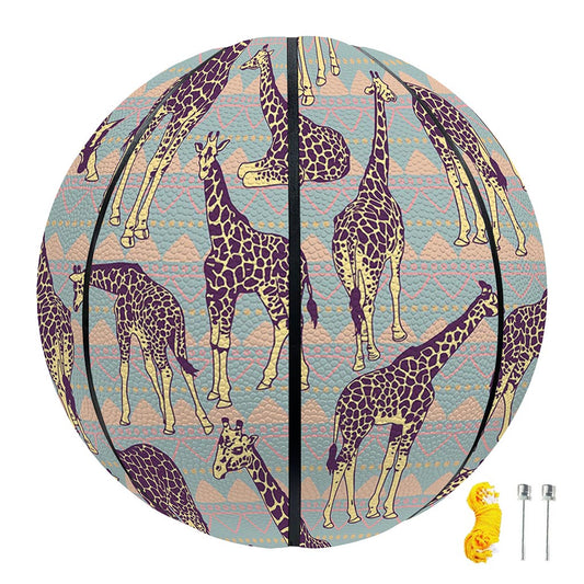 Aztec Giraffe Pattern Print Basketball