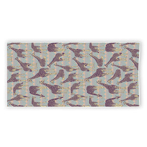 Aztec Giraffe Pattern Print Beach Towel