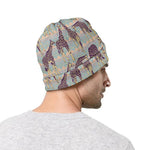 Aztec Giraffe Pattern Print Beanie