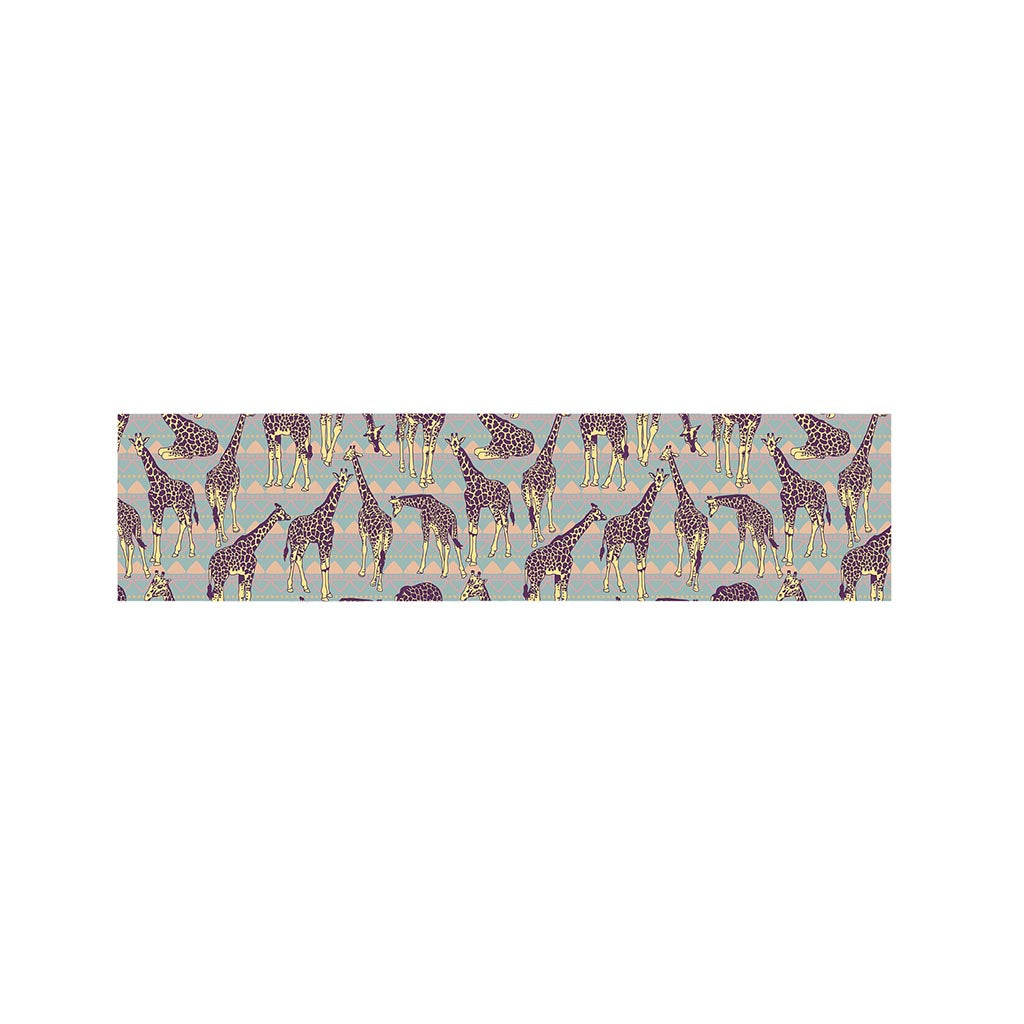 Aztec Giraffe Pattern Print Bed Runner