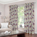 Aztec Giraffe Pattern Print Dimout Grommet Curtains