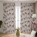 Aztec Giraffe Pattern Print Dimout Pencil Pleat Curtains