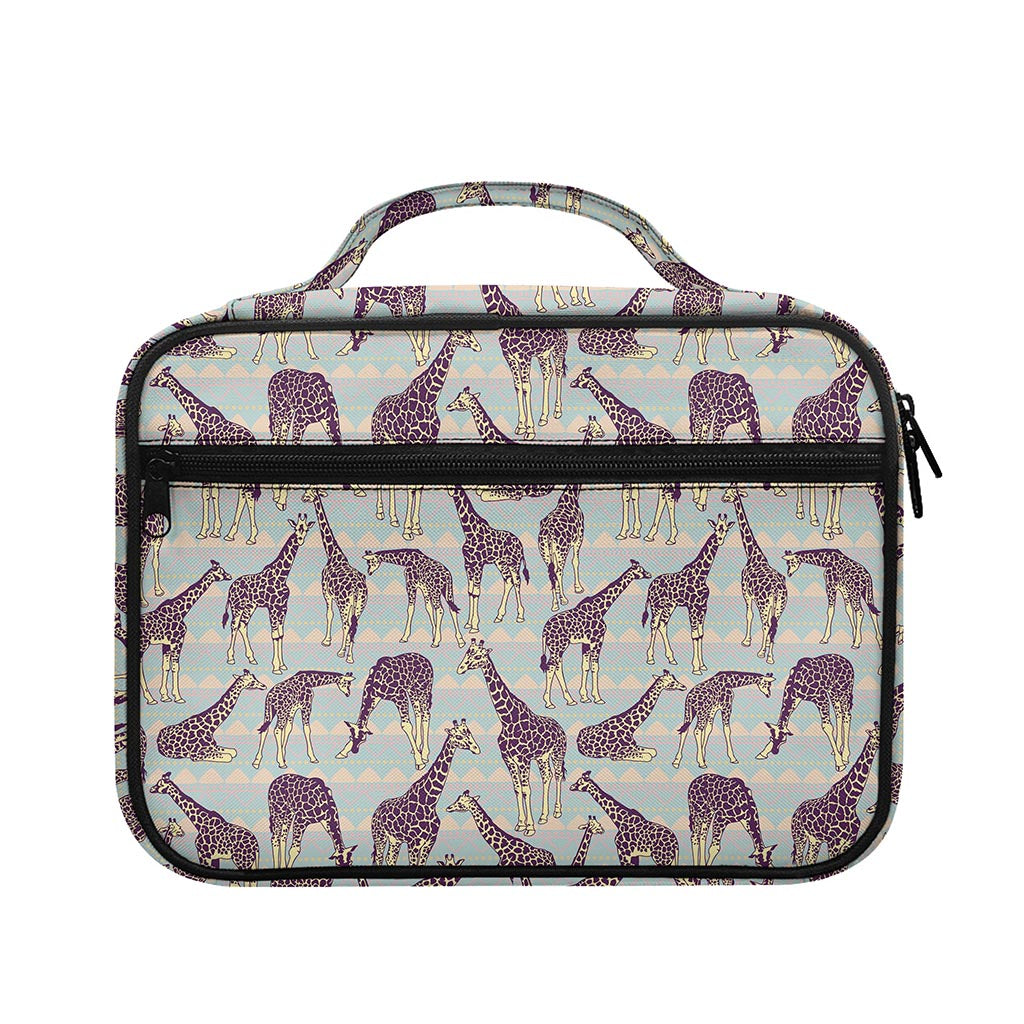 Aztec Giraffe Pattern Print Briefcase Bible Bag
