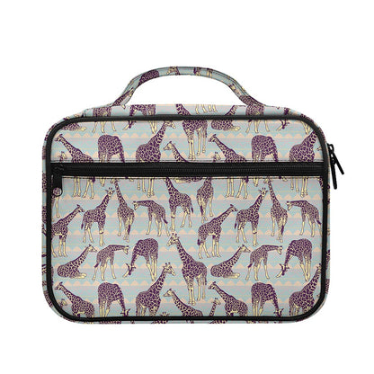 Aztec Giraffe Pattern Print Briefcase Bible Bag