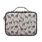 Aztec Giraffe Pattern Print Briefcase Bible Bag