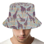 Aztec Giraffe Pattern Print Bucket Hat