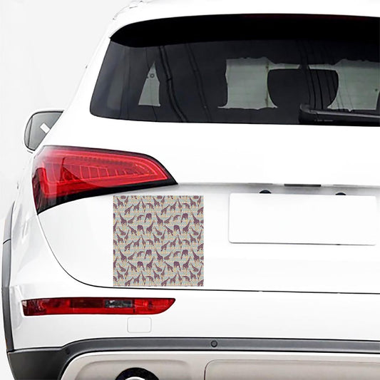 Aztec Giraffe Pattern Print Car Sticker