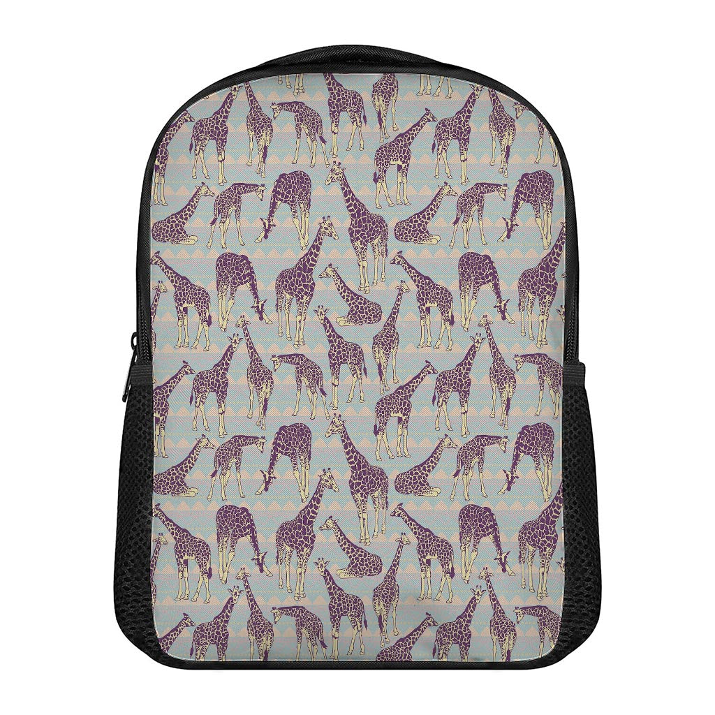 Aztec Giraffe Pattern Print Casual Backpack