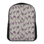 Aztec Giraffe Pattern Print Casual Backpack