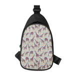 Aztec Giraffe Pattern Print Chest Bag