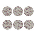 Aztec Giraffe Pattern Print Coaster Set