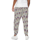 Aztec Giraffe Pattern Print Cotton Pants