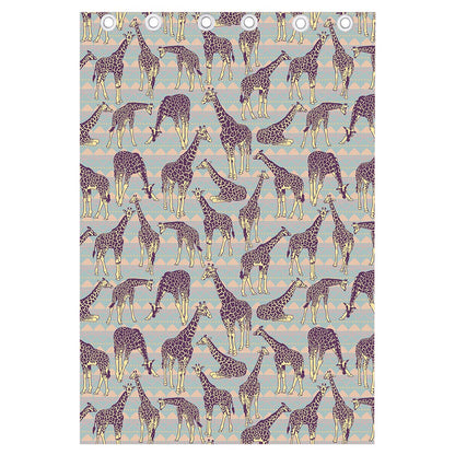 Aztec Giraffe Pattern Print Curtain