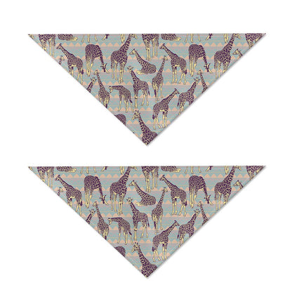 Aztec Giraffe Pattern Print Dog Bandana