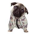 Aztec Giraffe Pattern Print Dog Zip Up Hoodie