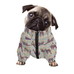 Aztec Giraffe Pattern Print Dog Zip Up Jacket