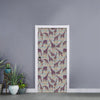 Aztec Giraffe Pattern Print Door Sticker