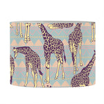 Aztec Giraffe Pattern Print Drum Lamp Shade