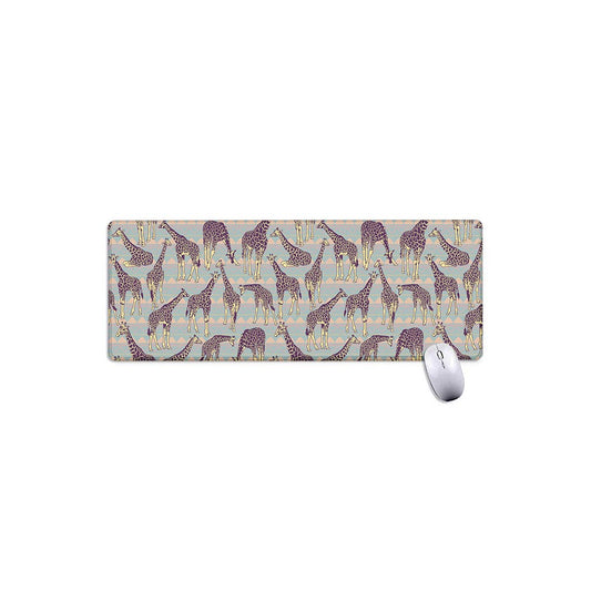 Aztec Giraffe Pattern Print Extended Mouse Pad