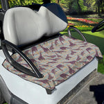 Aztec Giraffe Pattern Print Golf Cart Seat Cover