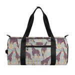 Aztec Giraffe Pattern Print Gym Bag