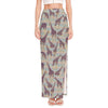 Aztec Giraffe Pattern Print High Slit Maxi Skirt