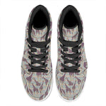 Aztec Giraffe Pattern Print High Top Leather Sneakers