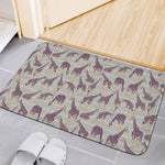 Aztec Giraffe Pattern Print Indoor Door Mat