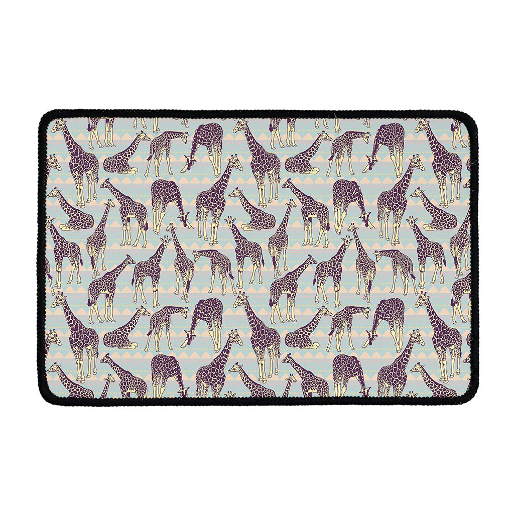 Aztec Giraffe Pattern Print Kitchen Mat
