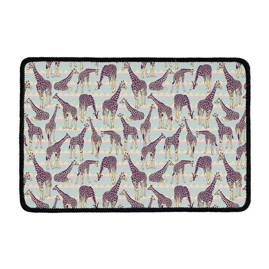 Aztec Giraffe Pattern Print Kitchen Mat
